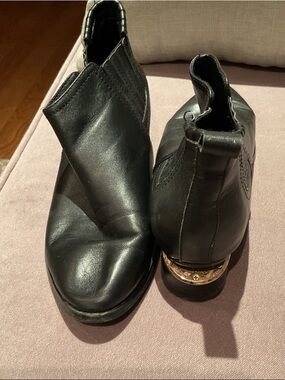 Alexander Wang Black Leather Chelsea Ankle Booties